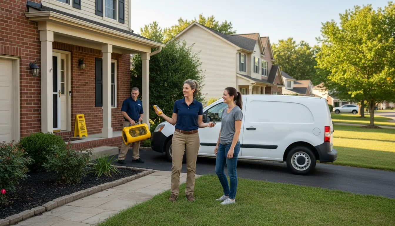 Water restoration image for Dehumidification And Cleanup Services in Millersview, TX